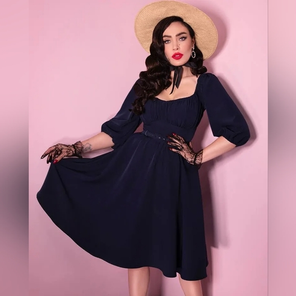 Navy Blue Vixen Vacation Dress - Picture 1 of 3